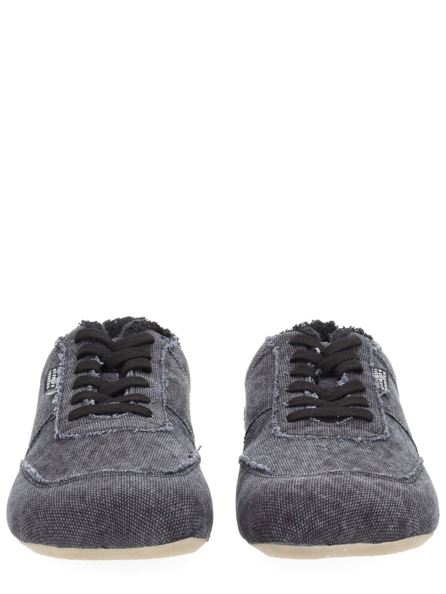 Anatomical Canvas Sneaker Charcoal Cotton Trainers