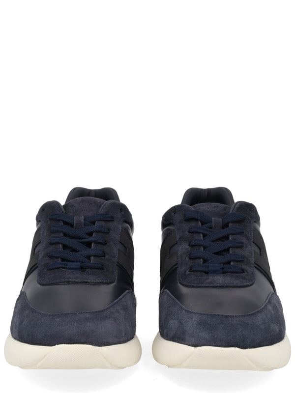 Suede Sneaker Blue Calfskin Trainers