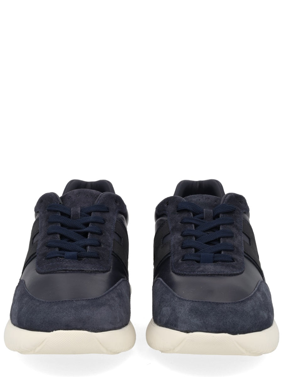 Suede Sneaker Blue Calfskin Trainers