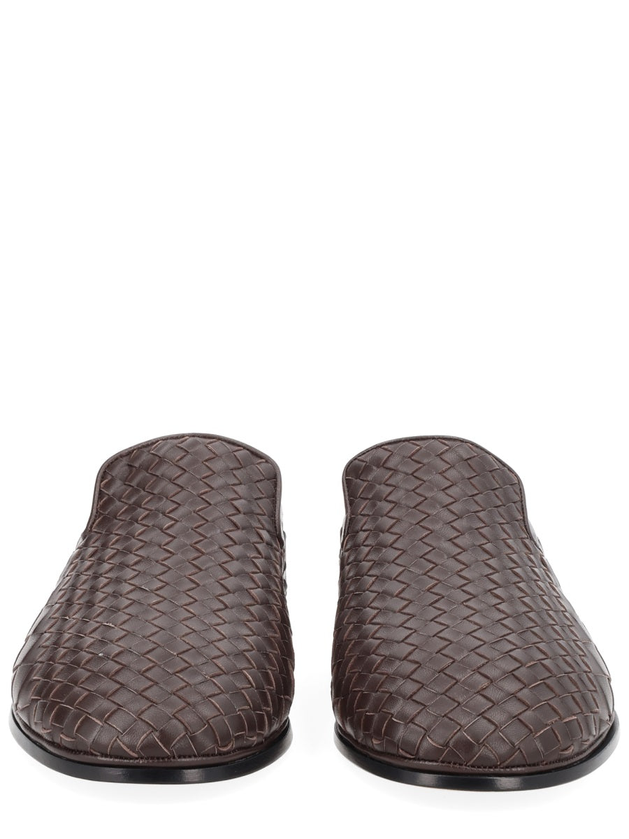 Leather Slippers Sunday Brown