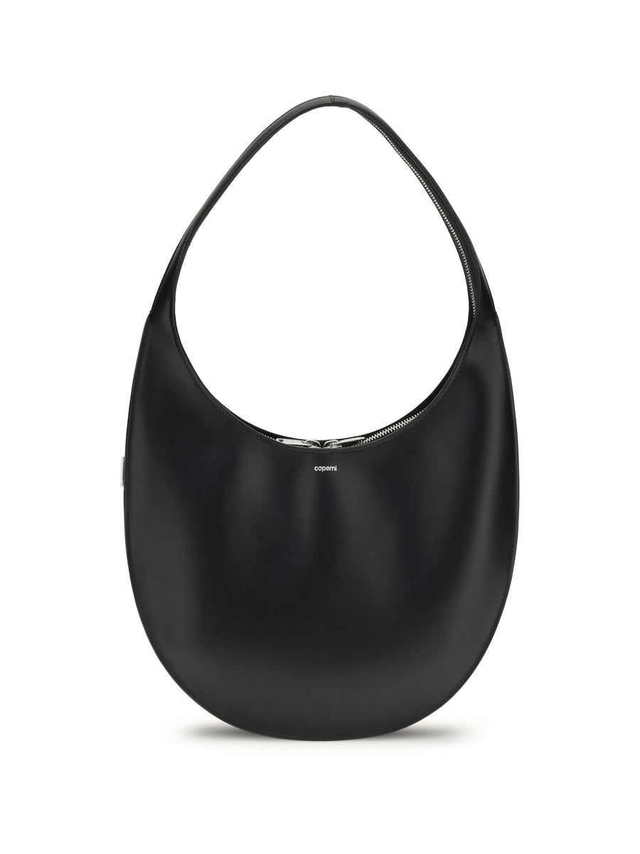 Shoulder Bag Swipe Black Leather Calf