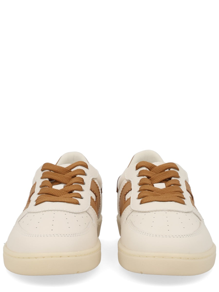 Leather Sneaker Beige Calfskin Trainers