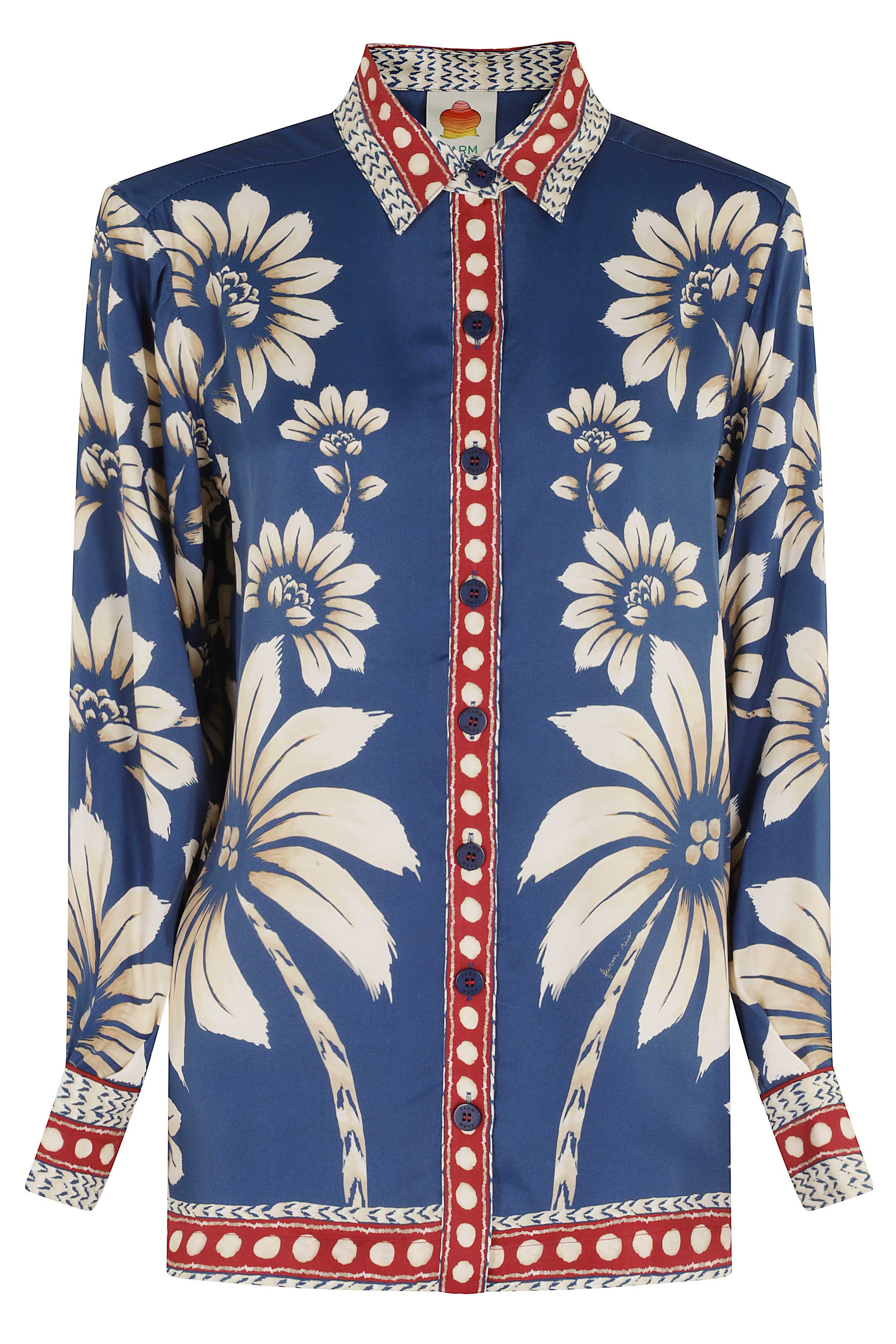 Luna Blue Pajama Shirt Camicia
