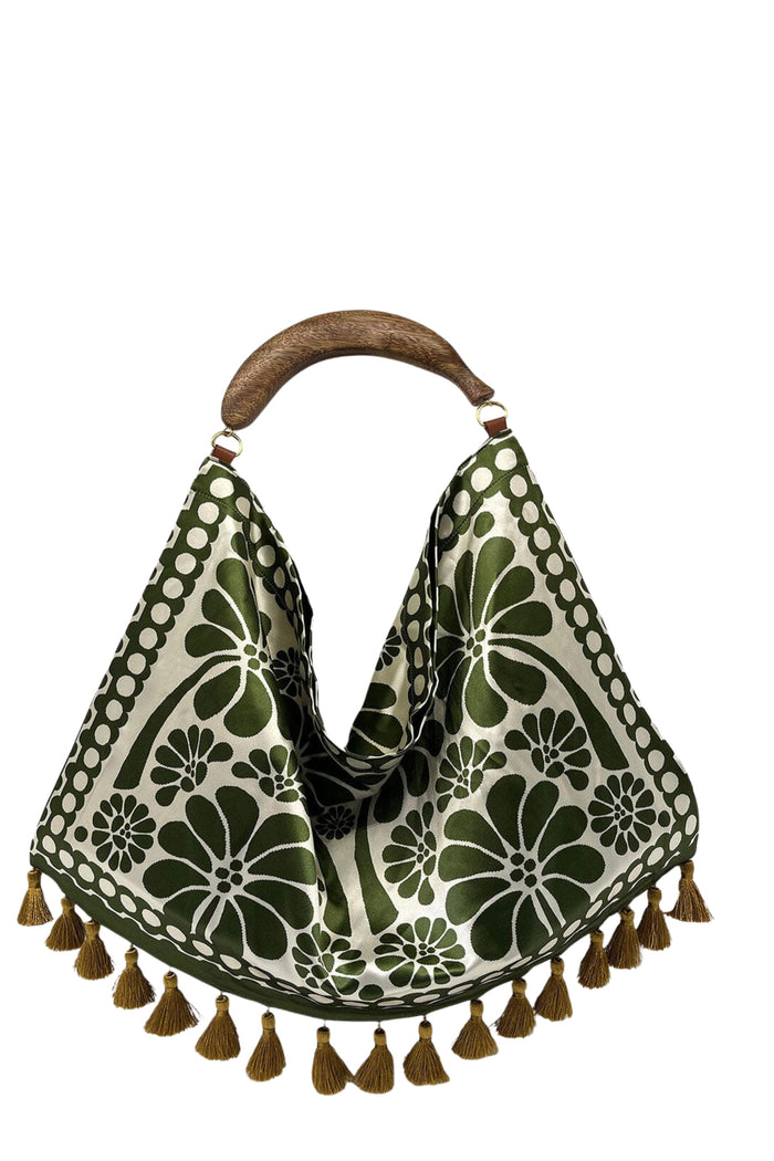 Jacquard Tote Bag Black Poliestere Borsa