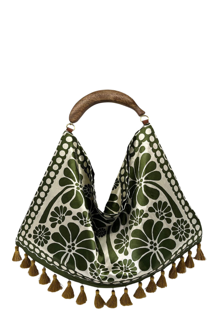 Jacquard Tote Bag Black Poliestere Borsa