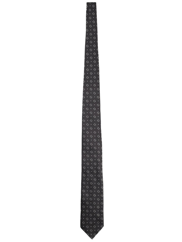 Silk Tie Black Ties & Bow