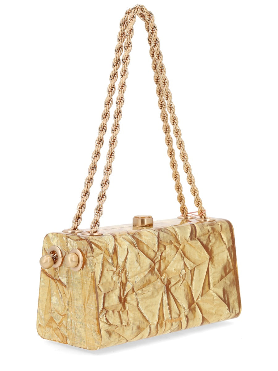 Hajar Shoulder Bag Gold Acrylic