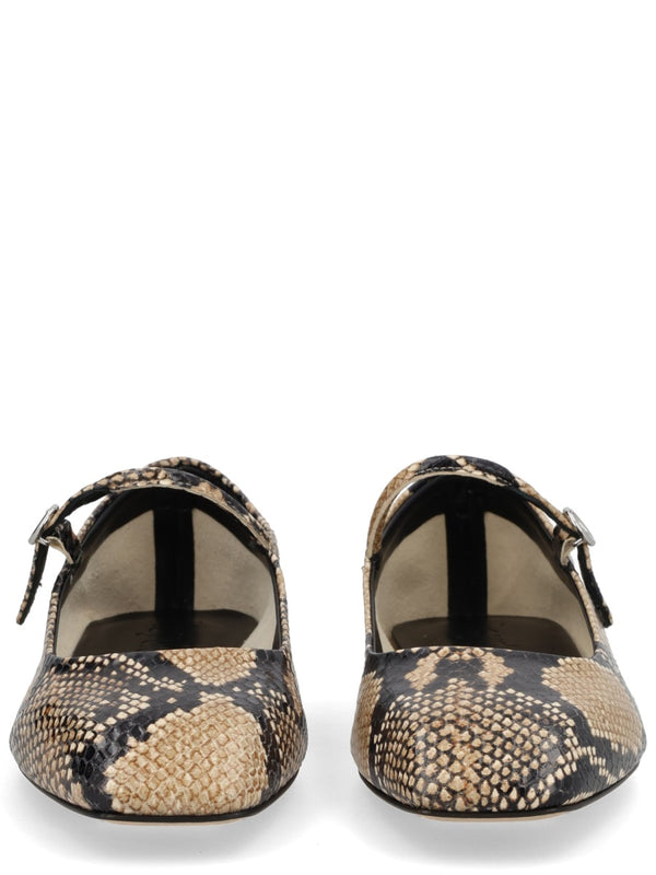 Snake Print Mary-Jane Shoe Animalier