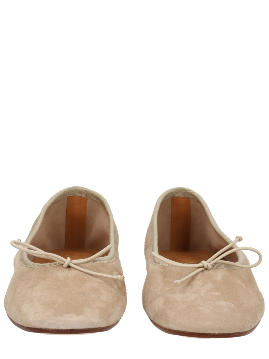 Dancer Dolphin Beige Kid Suede Upper: Leather Shoe