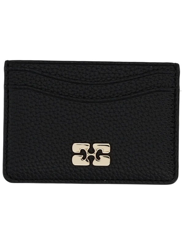 Card Holder With Logo Black Wallets & Purses
