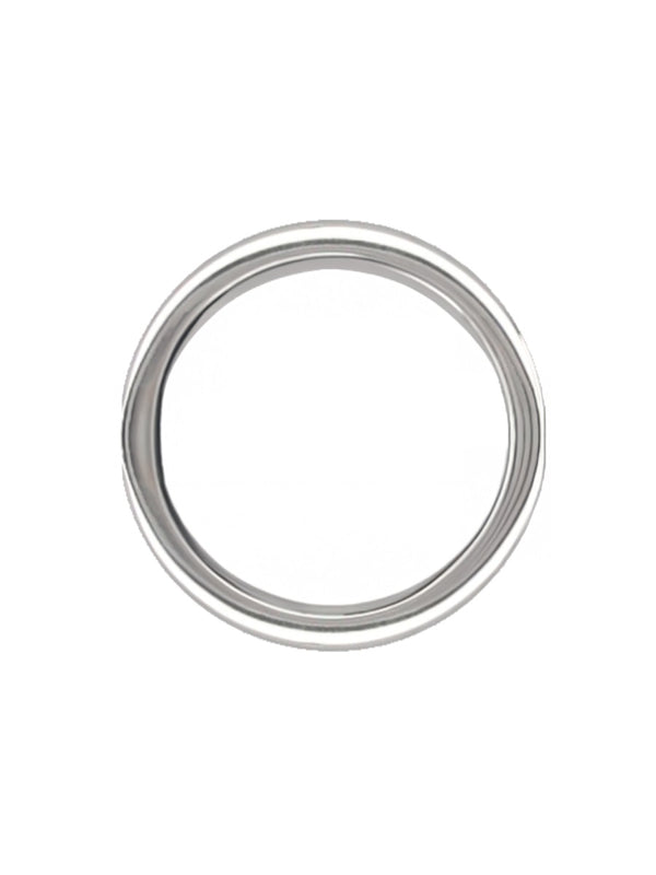 Logo Ring Silver Grey Rings