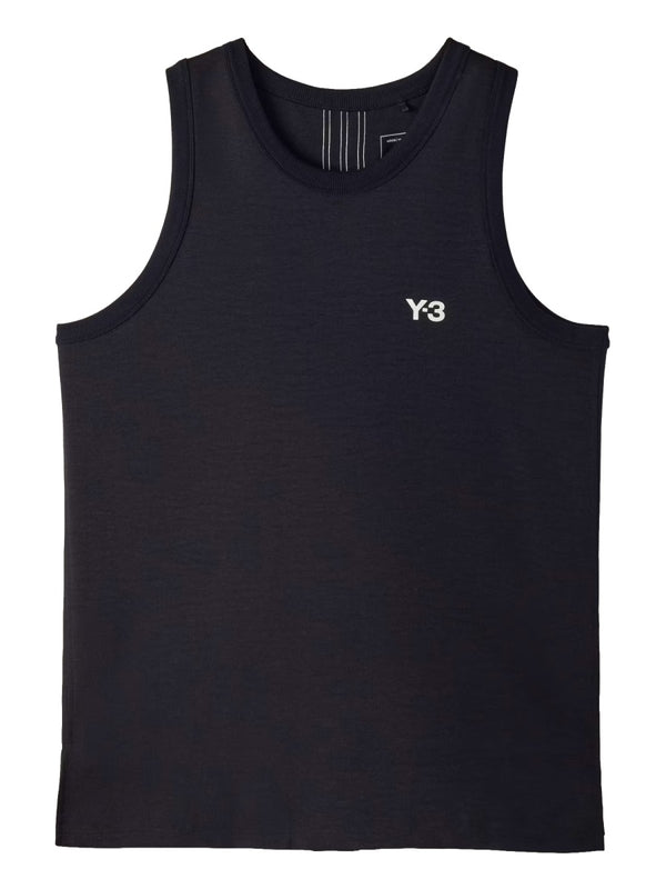 Basketball Tank Top With Logo Black Recycled Polyester