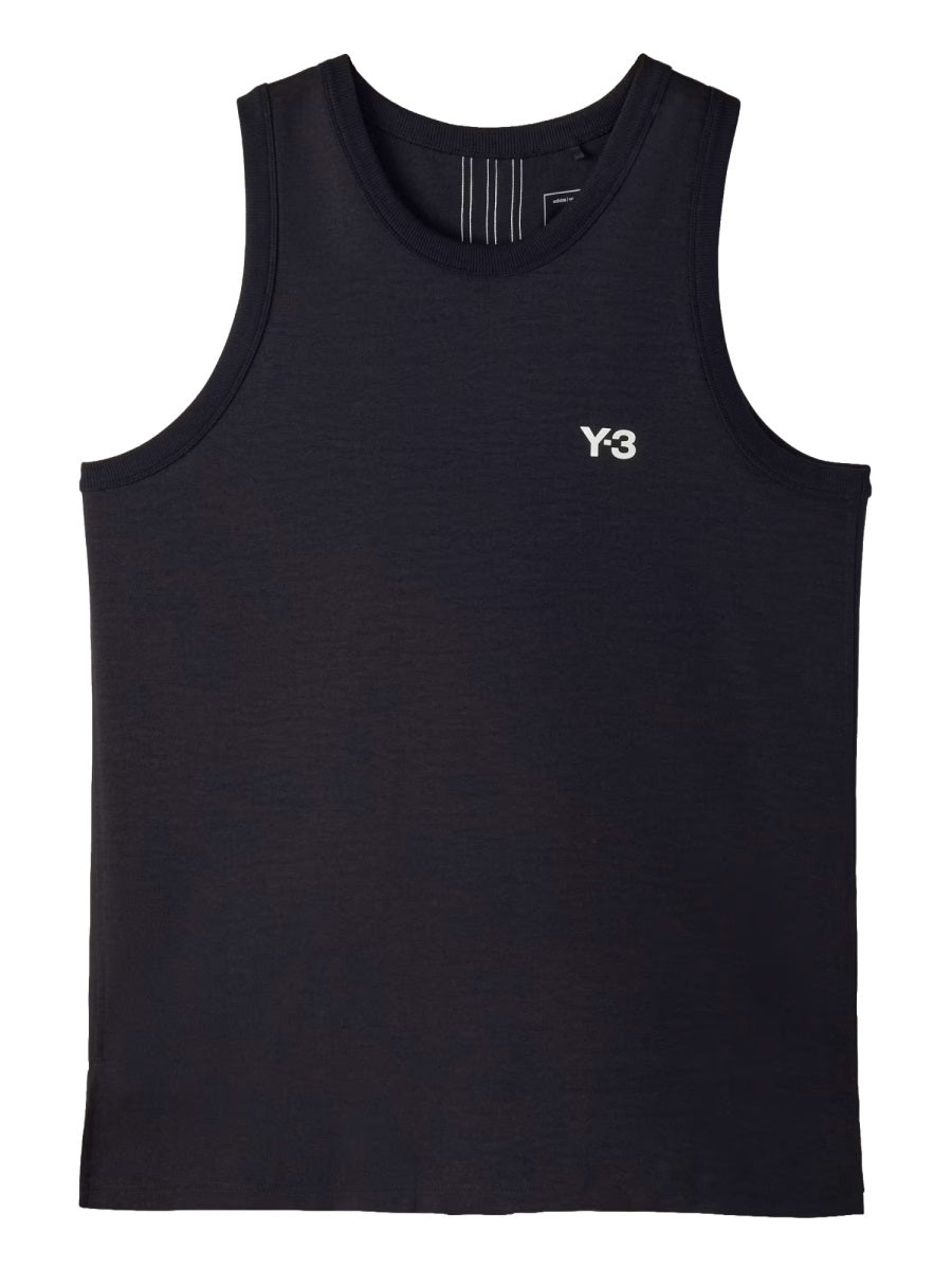 Basketball Tank Top With Logo Black Recycled Polyester