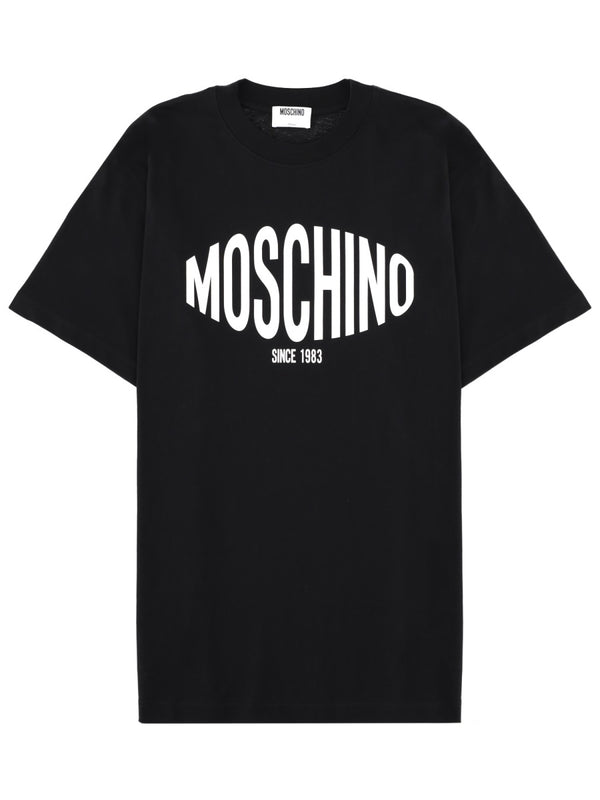 T-Shirt With Logo Black Cotton T-shirts
