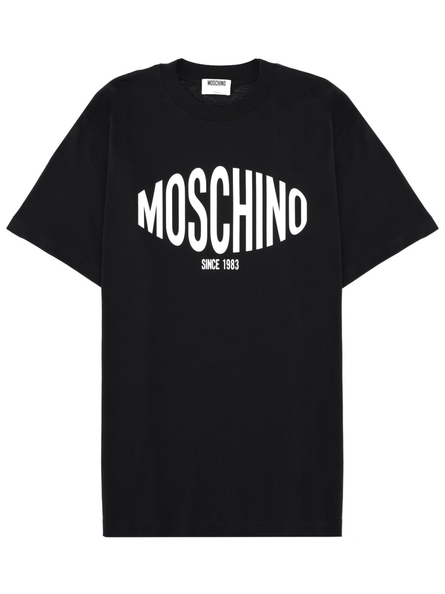 T-Shirt With Logo Black Cotton T-shirts