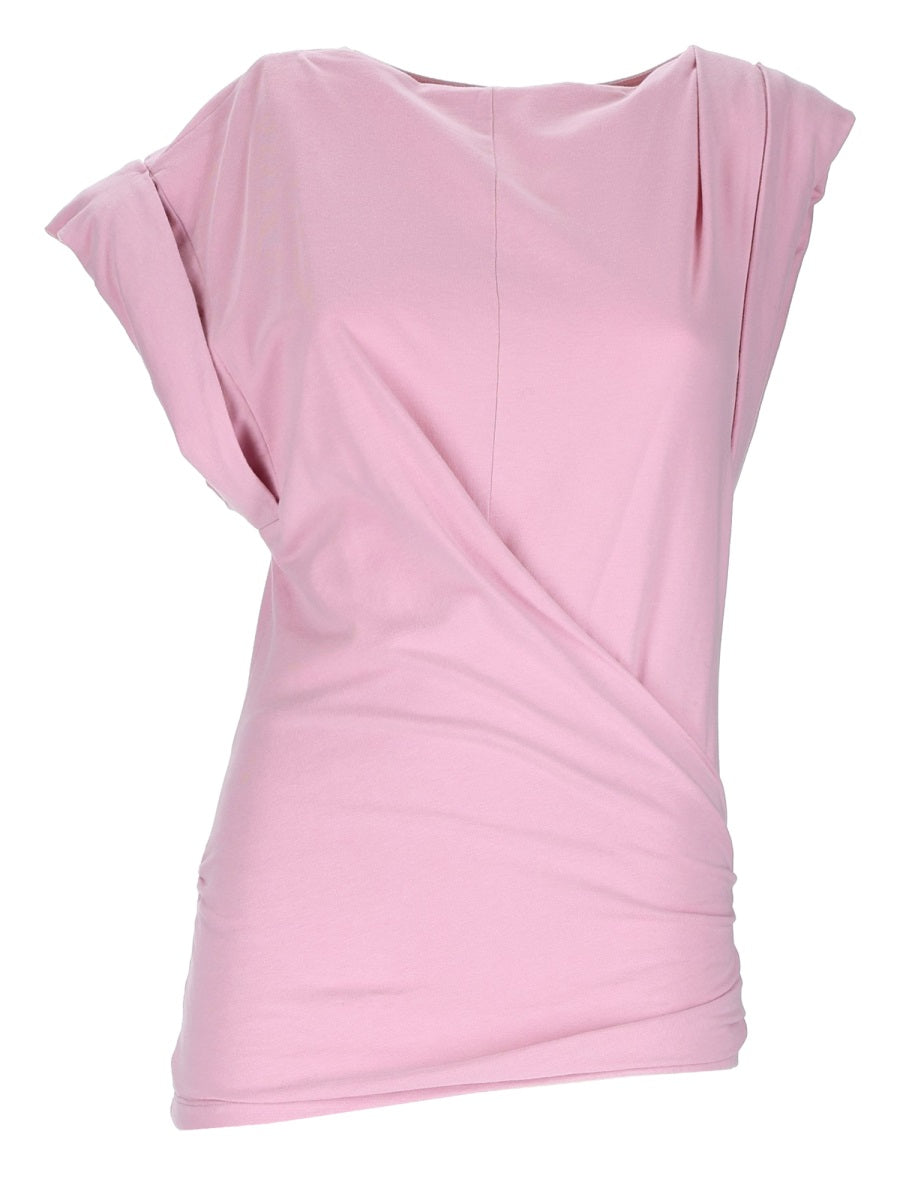 Fitted Cotton T-Shirt Pink T-shirts