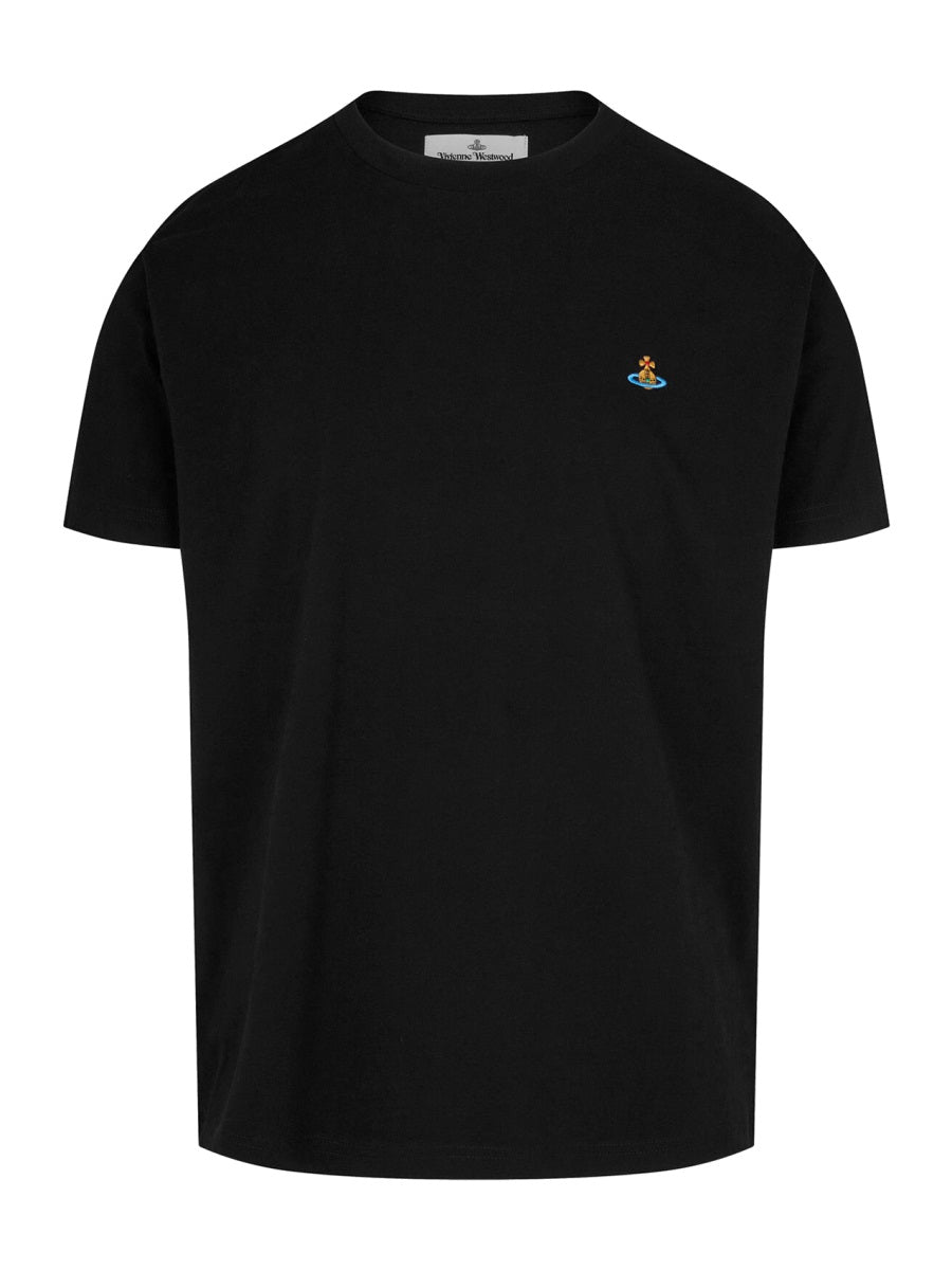 Orb Logo T-Shirt Black Cotton T-shirts