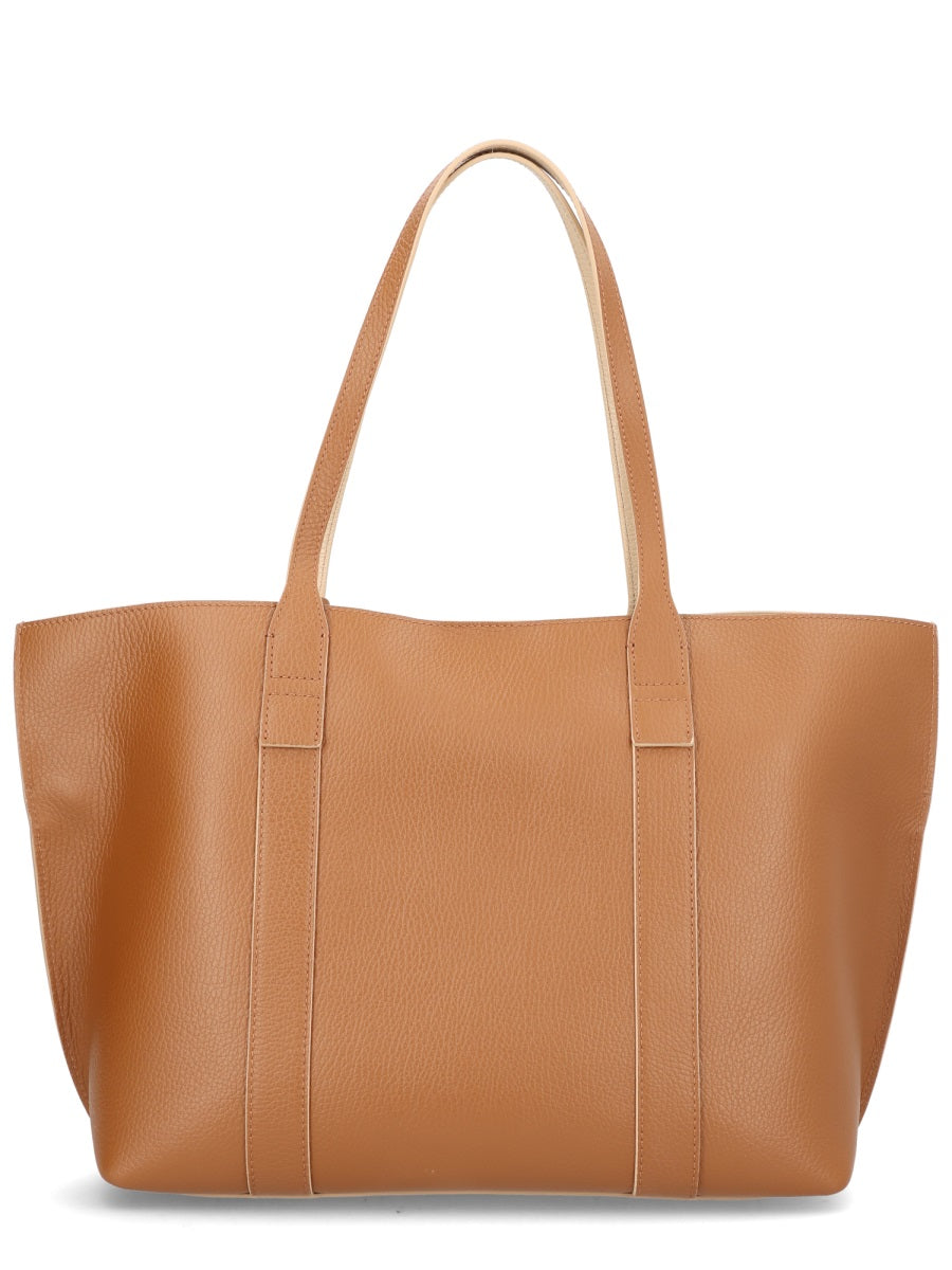 Hogan Script Medium Bag Brown Calf Leather Shoulder