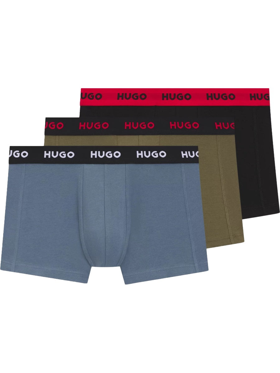 3-Pack Boxer Shorts With Logo Multicolour Cotton Underwear