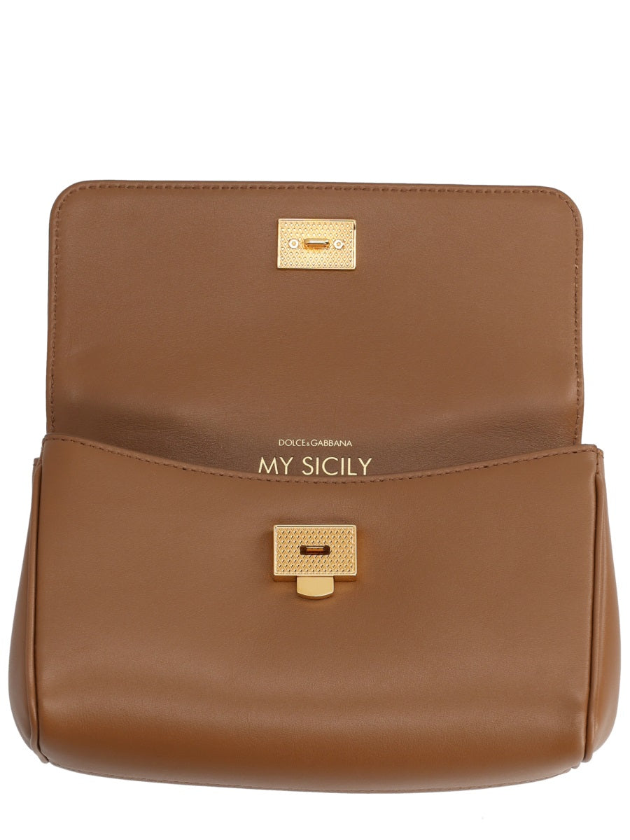 My Sicily Bag Brown Leather Pvc Handbags
