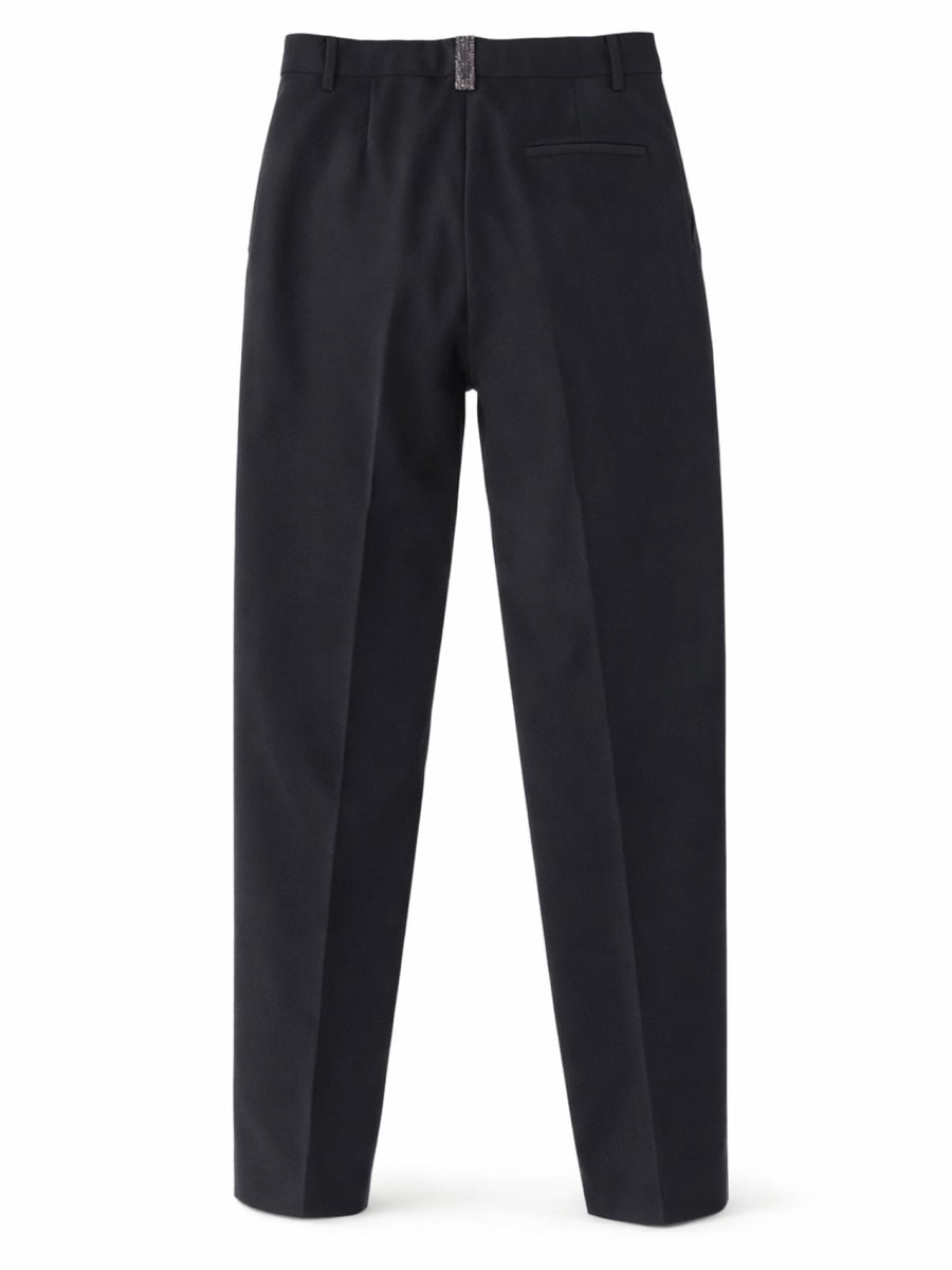 Wool Pants Blue Virgin Trousers