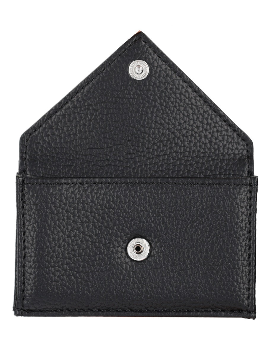 Envelope Wallet Black Leather & Purses
