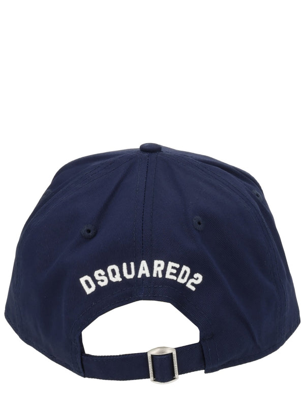 D2 College Baseball Cap Blue Cotton Hat