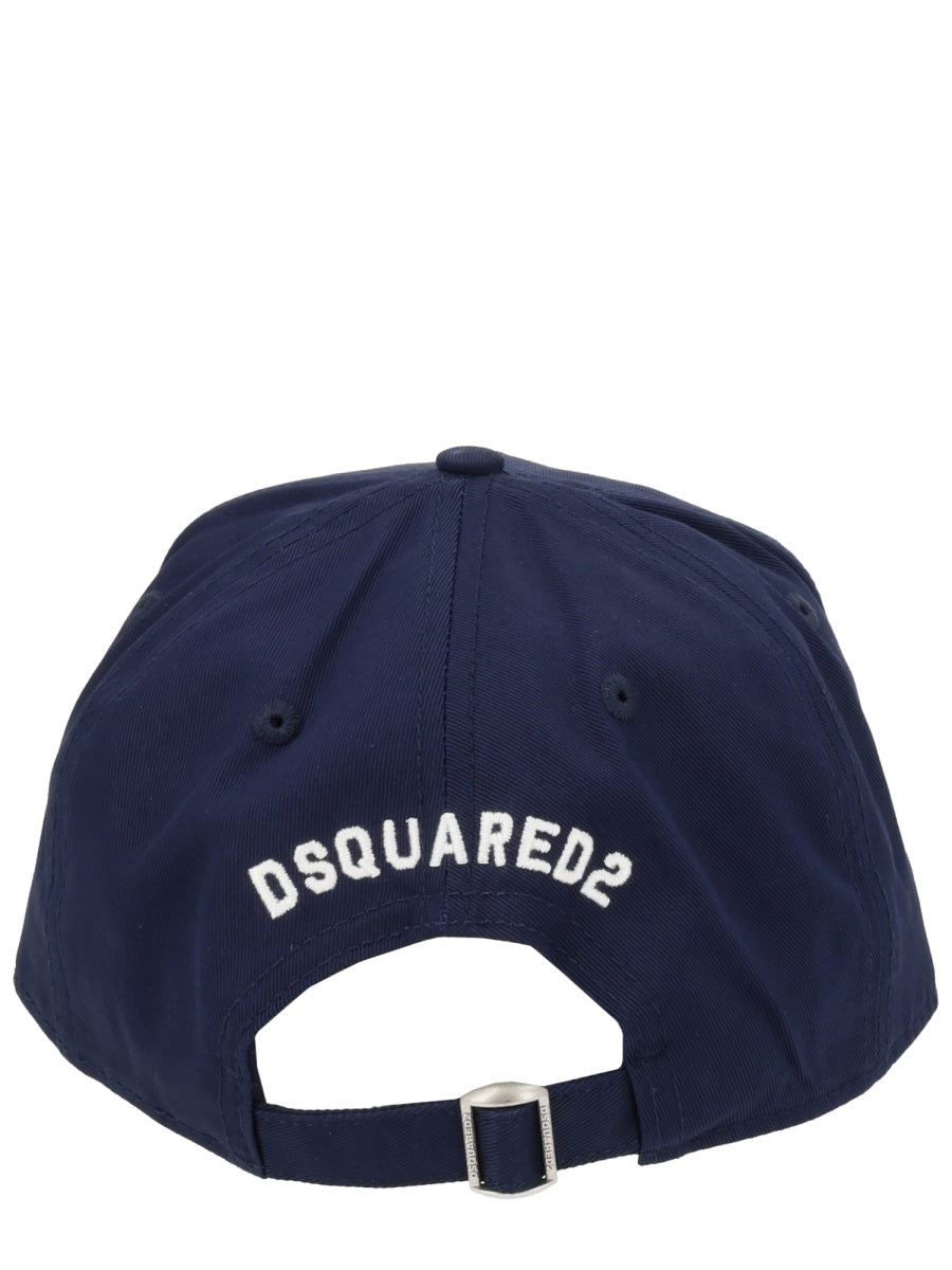 D2 College Baseball Cap Blue Cotton Hat