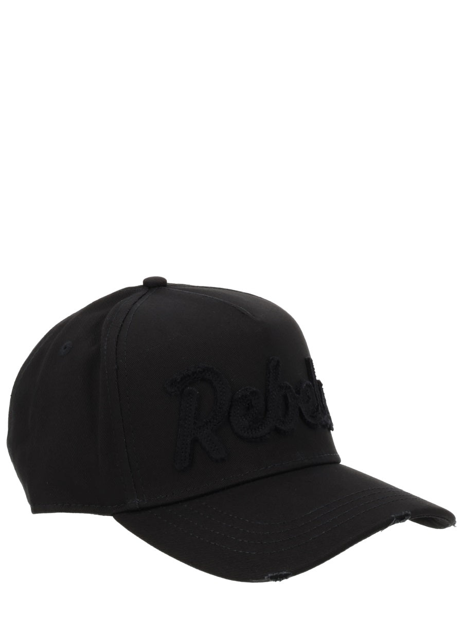 Rebels Baseball Hat Black Cotton