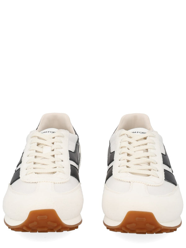 Sneaker Mick White Polyester Leather Trainers