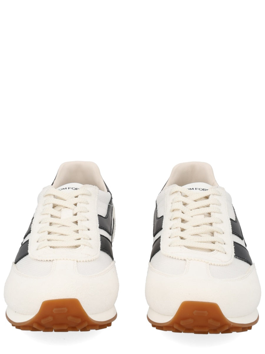 Sneaker Mick White Polyester Leather Trainers