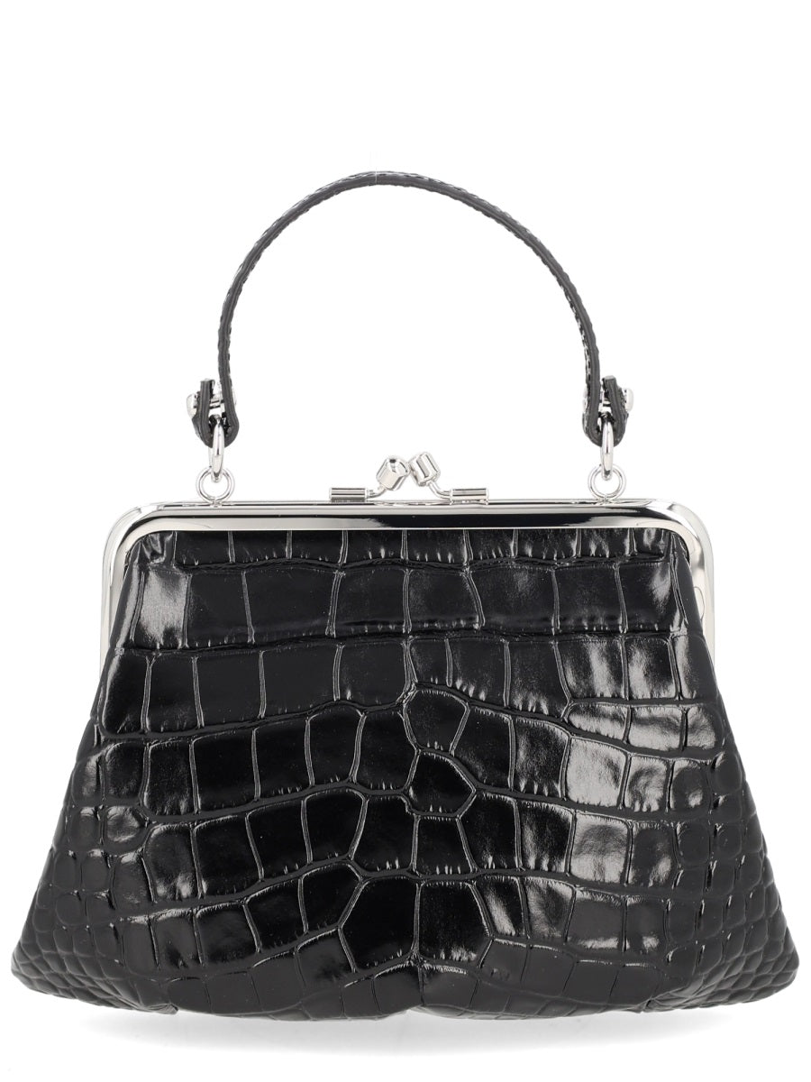 Handbag Granny Frame Black Handbags