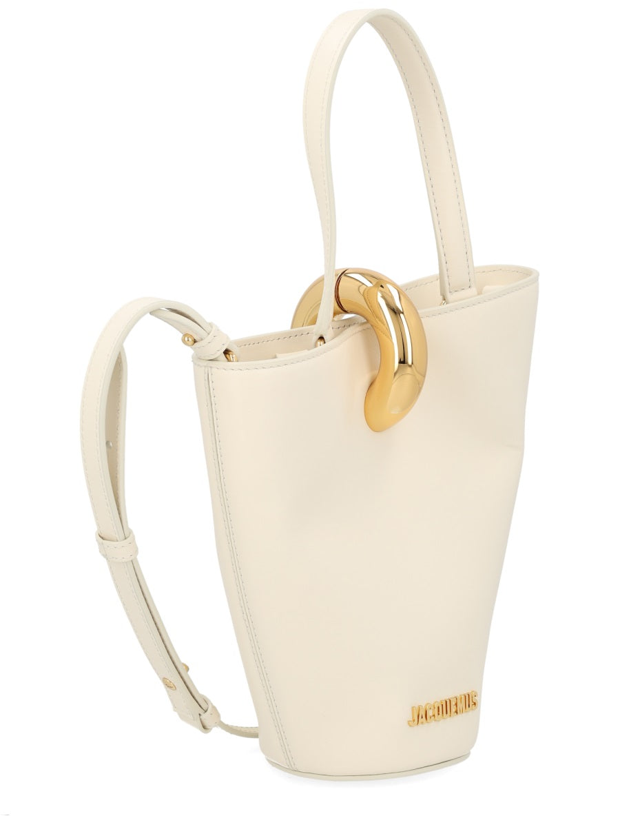 La Petite Poupee Bag Beige Leather Shoulder
