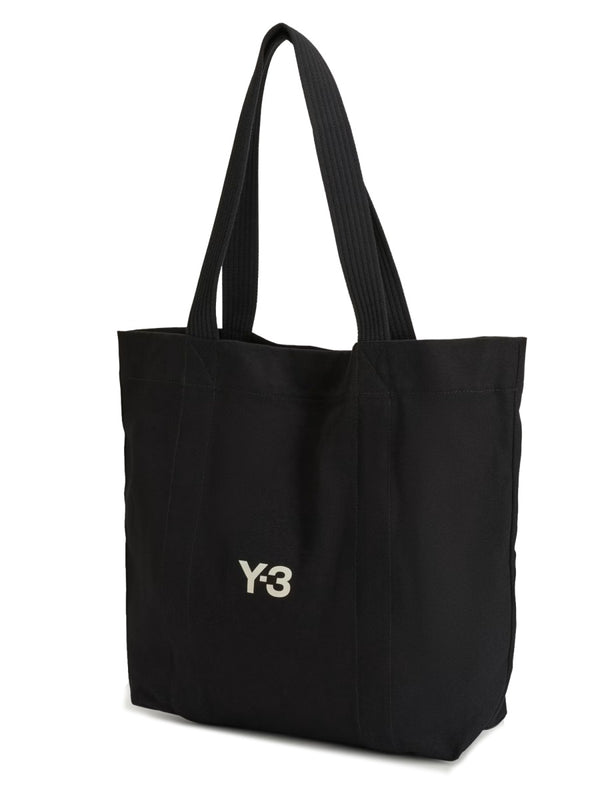 Cotton Logo Tote Bag Black Handbags