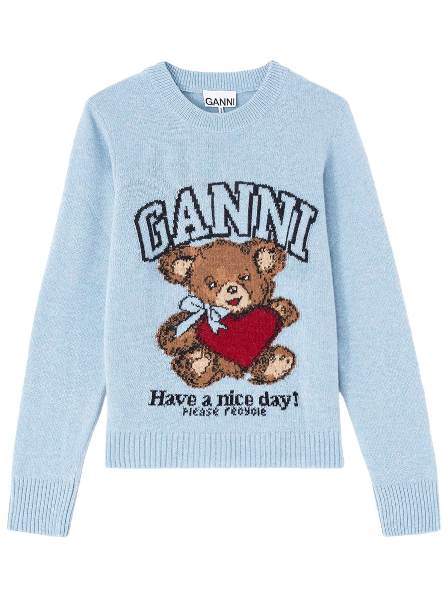 Wool Jersey Jumper Azure Jumpers