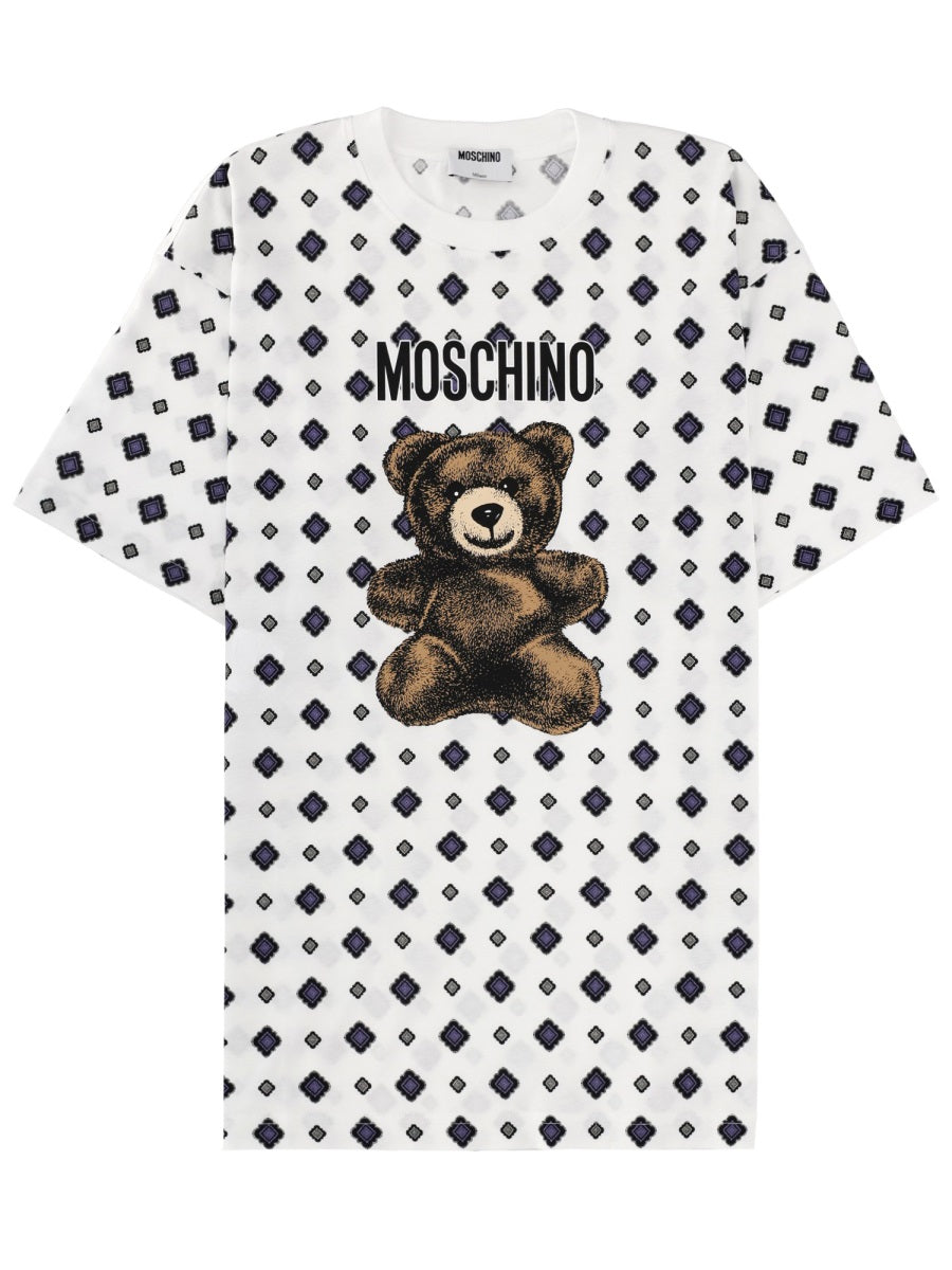White T-Shirt With Print Cotton T-shirts