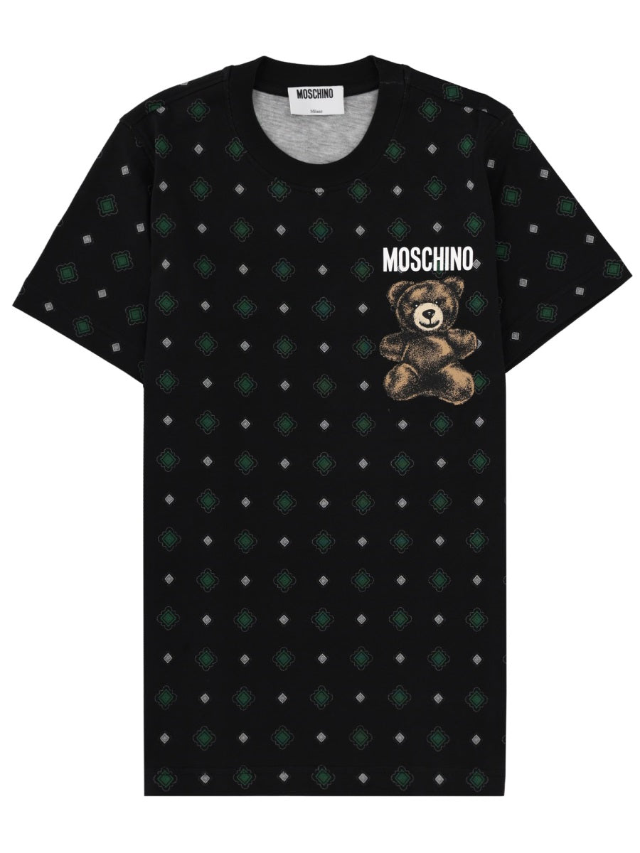 T-Shirt With Print Black Cotton T-shirts
