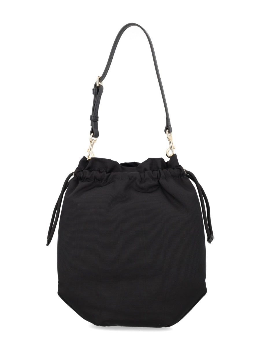 Bag With Orb Detail Black Viscose Handbags