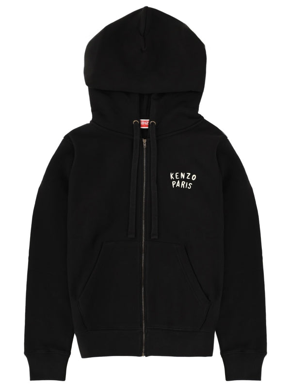Boke Heart Sweatshirt Black Cotton Sweatshirts