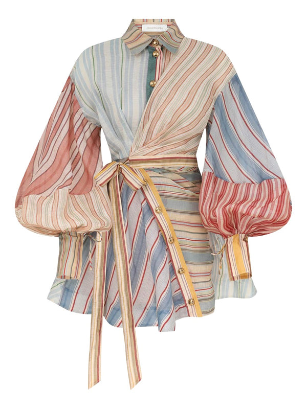 Mini Dress Rebellion Multicolour Linen