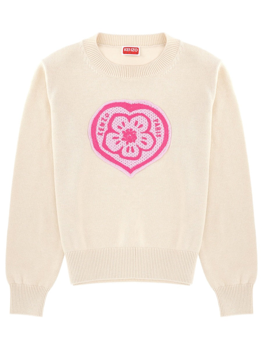 Boke Heart Jersey Powder Cotton Jumpers