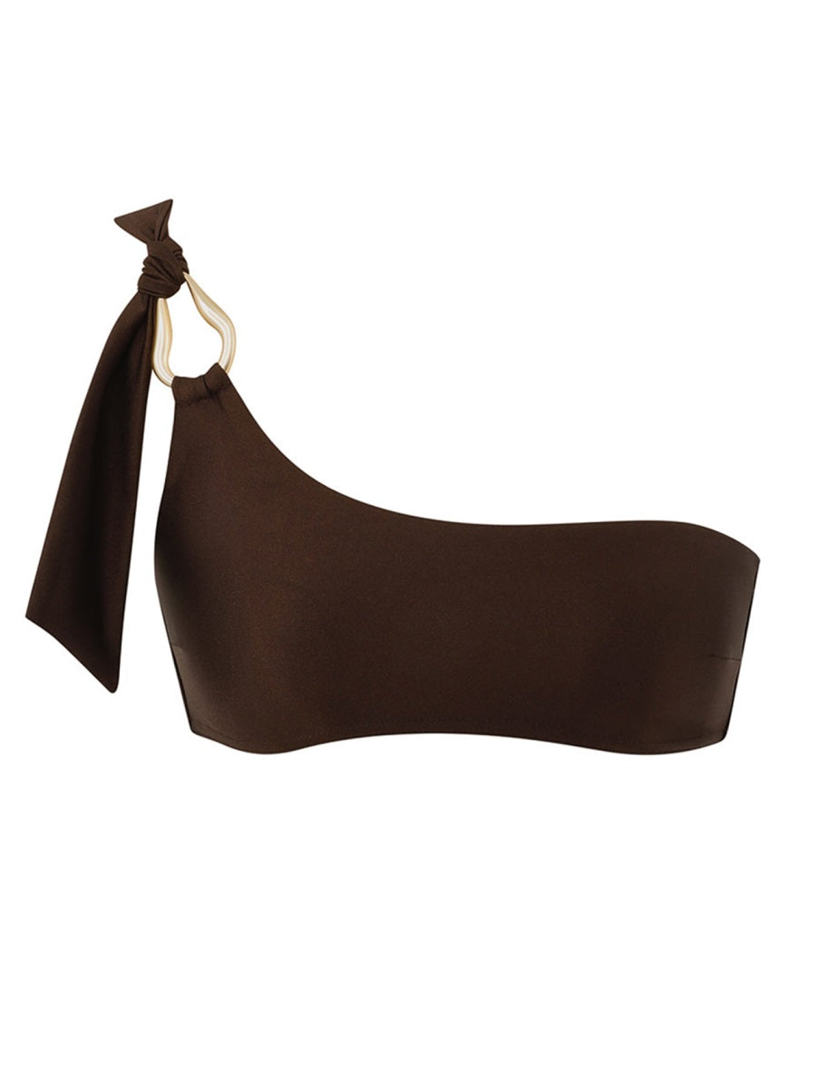 Ascension Bikini Top Brown Polyamide Elastane Swim Shorts