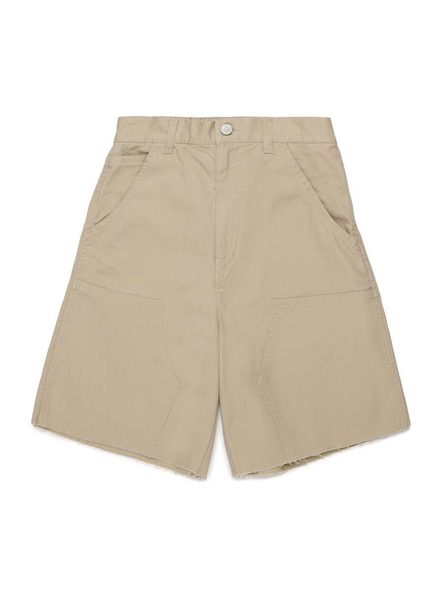 Bermuda Shorts Beige Cotton