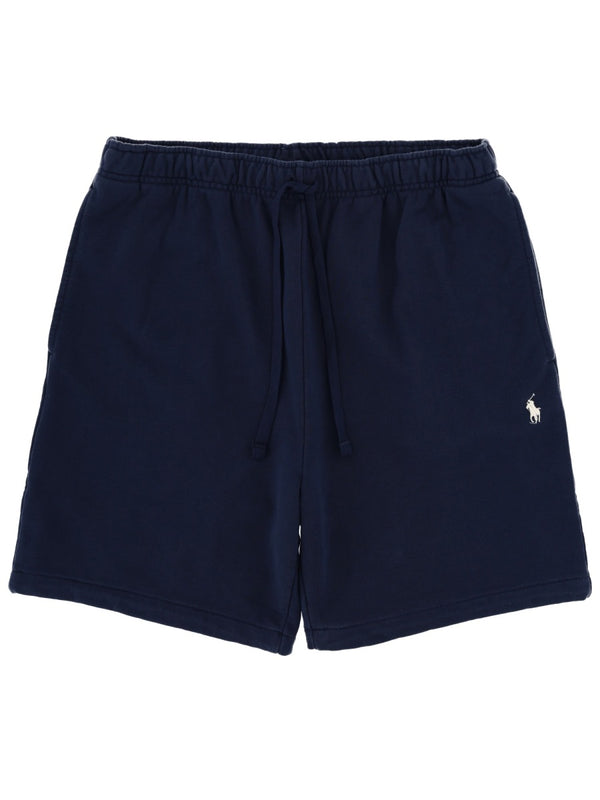 Logo Shorts Blue Cotton