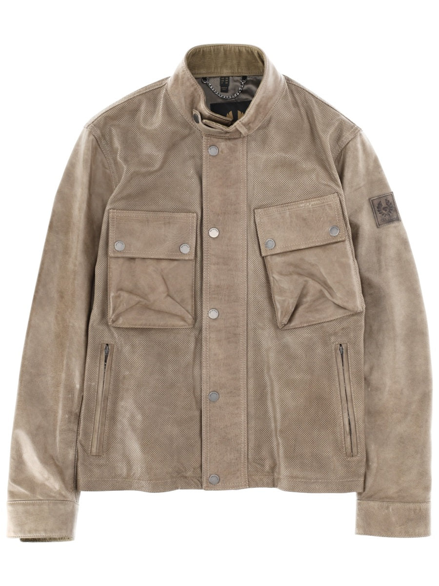 Racemaker Air Jacket Beige Cow Leather