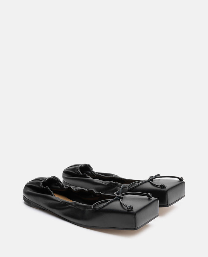 JACQUEMUS Flat shoes Black Lamb Leather