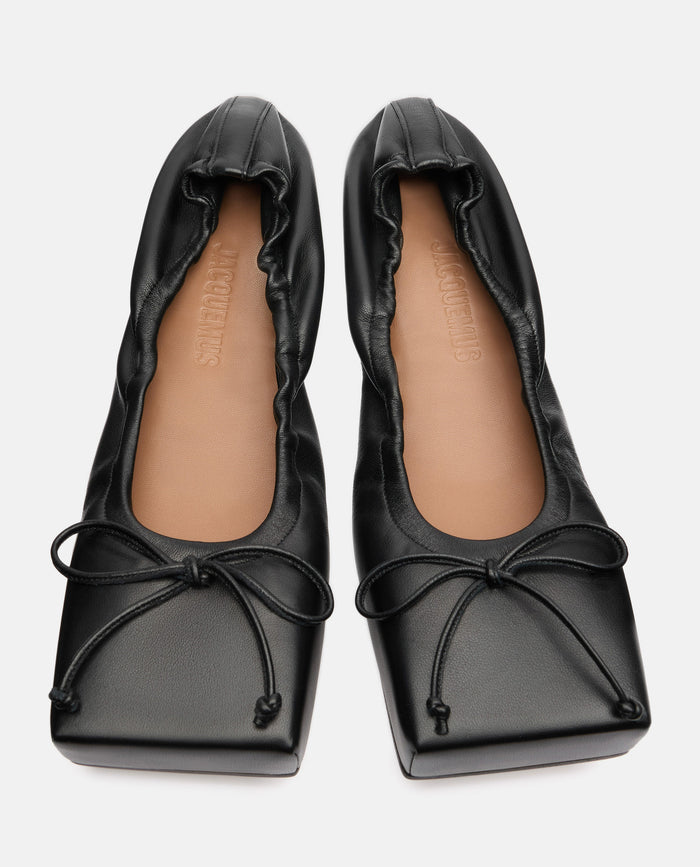JACQUEMUS Flat shoes Black Lamb Leather