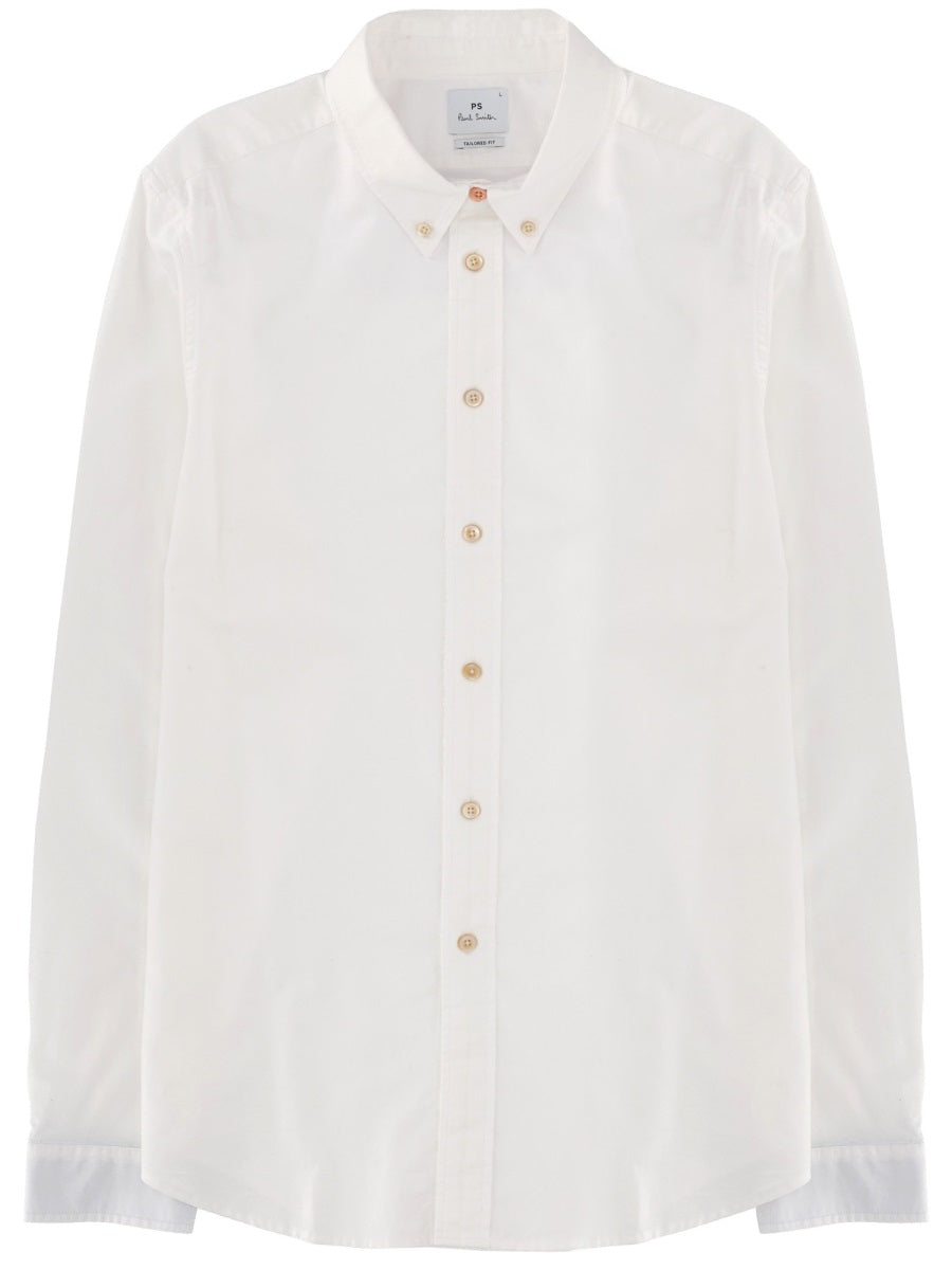 Tailored Fit Organic Cotton Shirt White