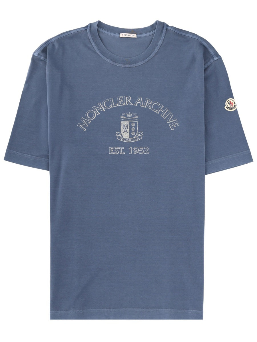 Logo Cotton T-Shirt Blue T-shirts