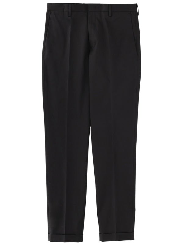 Cotton Tailored Pants Black Organic Trousers